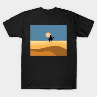 Camel trip in the desert T-Shirt